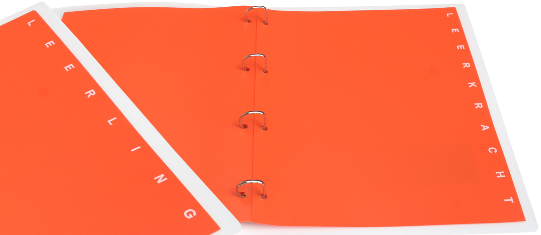 2-delige tabbladen oranje, tekst wit