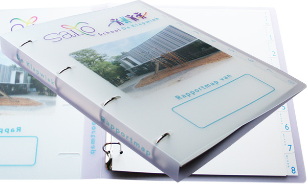 Schoolmap voor SALTO-school De Klapwiek in Eindhoven is gemaakt van 100% recyclebaar polypropeen!