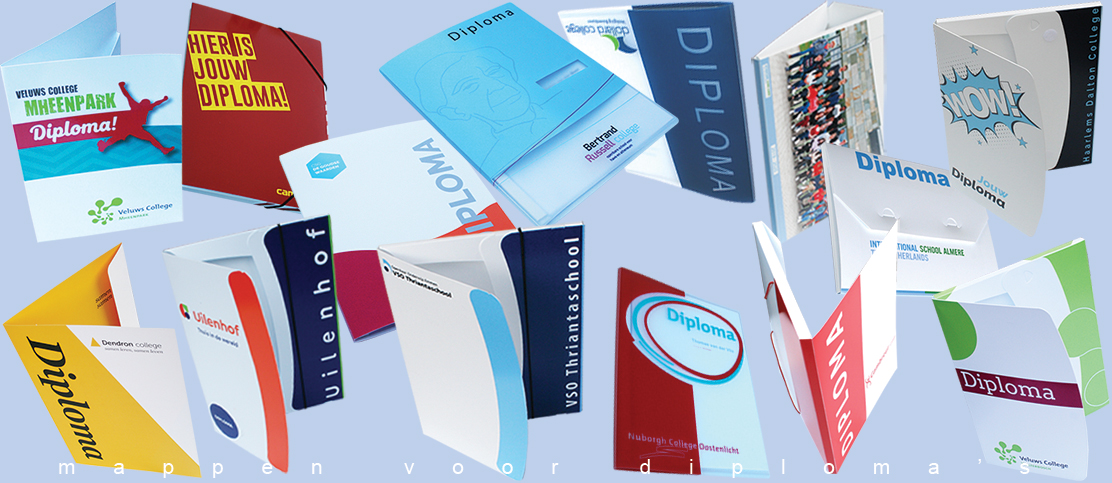 Hechtmappen voor diploma’s, diploma dossiermappen, Diploma Documenten Filer, Diploma docu-case cassette